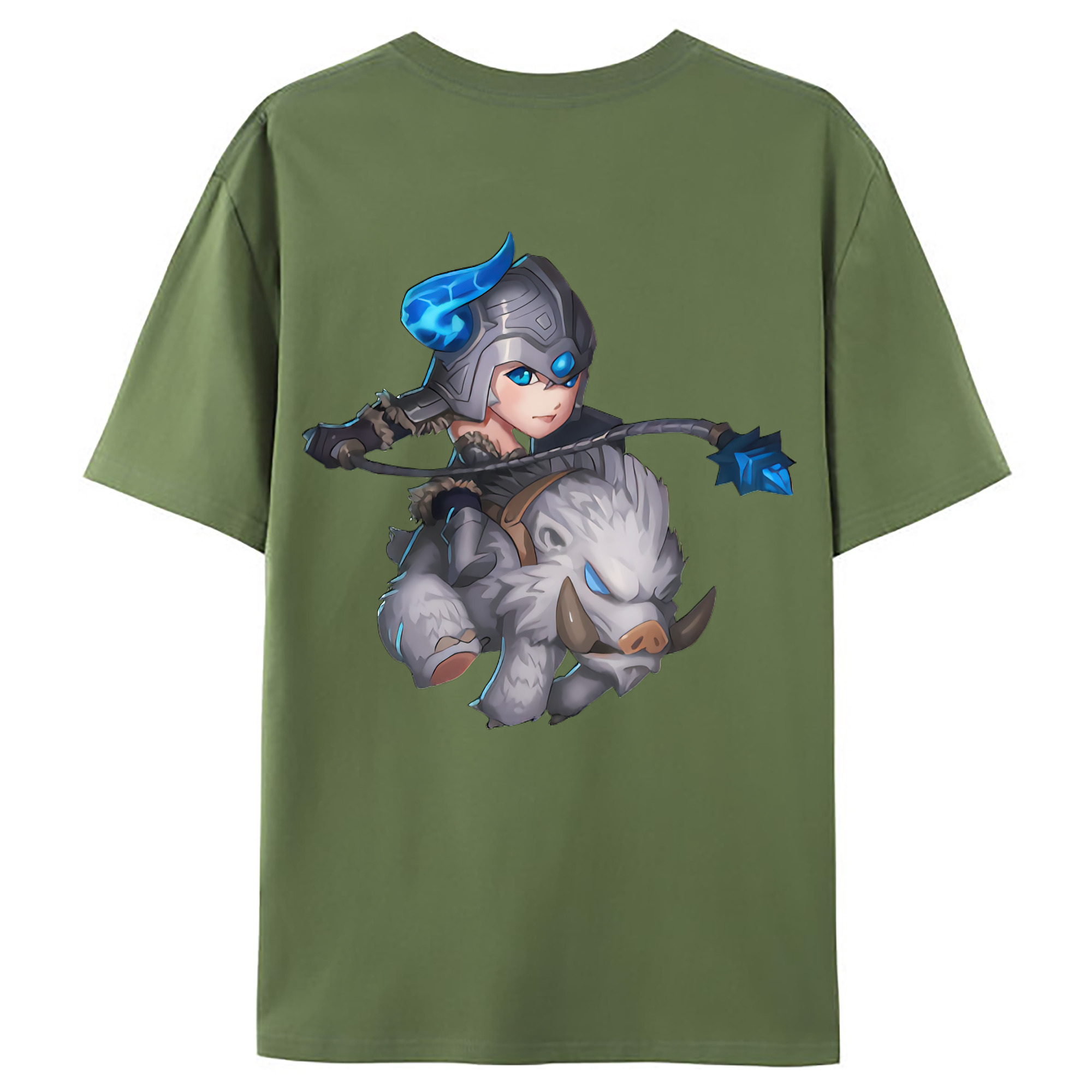 （画像用） リーグ・オブ・レジェンド League of Legends LOL 綿100％ メンズ半袖Tシャツ（バックプリント） 通気性